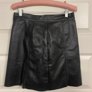 Black Leather Skirt
